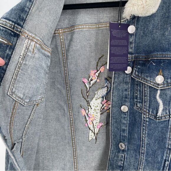 Violeta by Mango Embroidered Denim Jacket - Picture 4 of 11